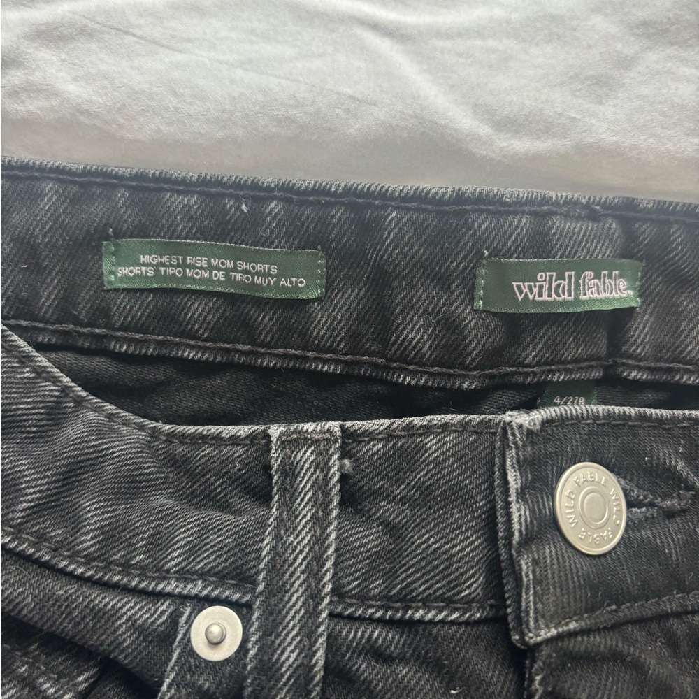 Wild Fable Black Jean Shorts - Picture 2 of 4